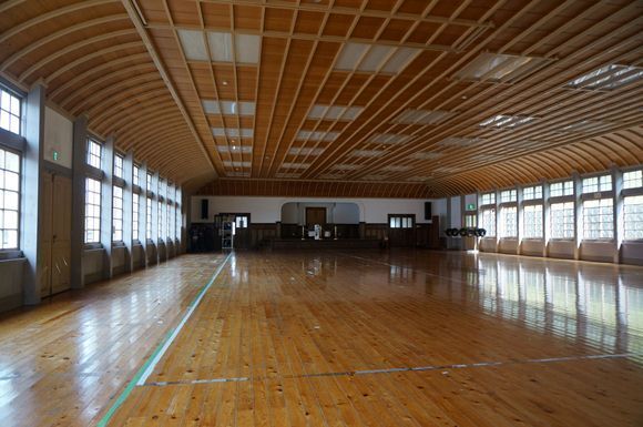 18　こんな天井の講堂は見たこと無い.JPG